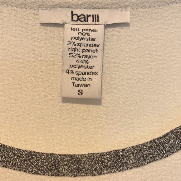 NWT - Bar III asymmetrical top - Picture 3 of 3